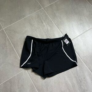 Under Armour Black Shorts with White Accents